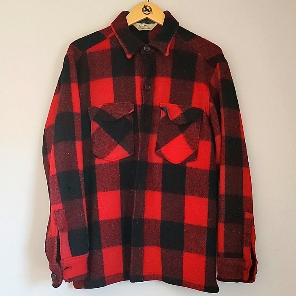 Wool Vintage L.L. Bean Button Down Shirt
